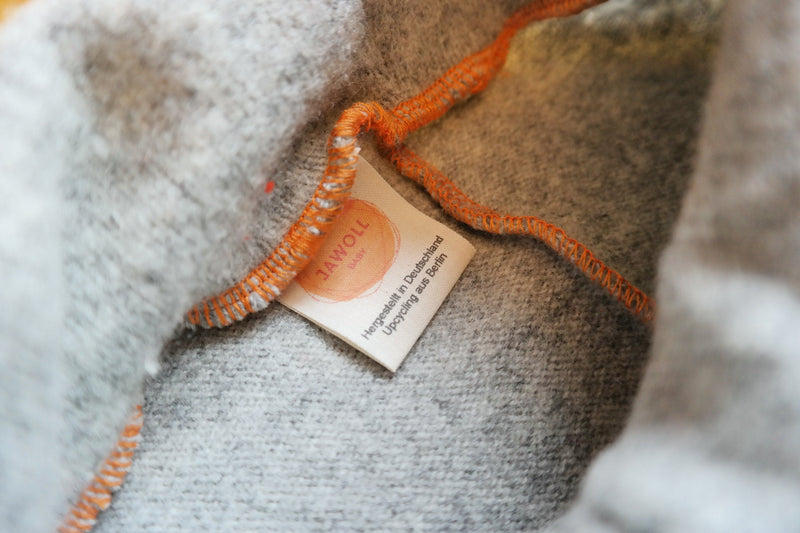 Outdoor pants for babies toddlers 74/80 made of upcycled wool in grey