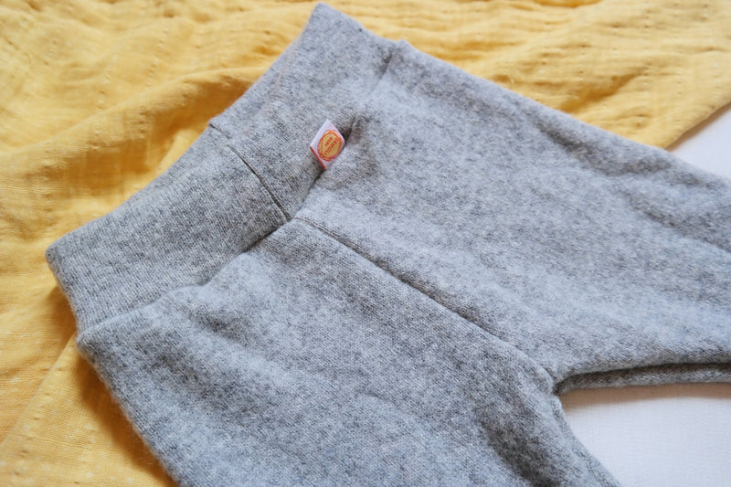 Outdoor pants for babies toddlers 74/80 made of upcycled wool in grey