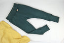 Outdoor pants for toddlers 110/116 made of upcycled cashmere in dark green