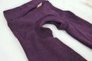 Cowboyhose Abhaltehose Chaps Windelfreikleidung für Babys 50/56 & 74/80 aus 100 % Upcycling-Wolle in Pflaumenlila - Jawoll Baby