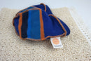 Mütze Beanie für Kleinkinder KU 52-55 aus Upcycling Wolle in Blau Orange gestreift - Jawoll Baby