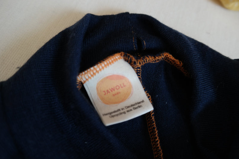 Leggings Kleinkinder 98/104 aus 100% Upcycling Wolle in Dunkelblau - Jawoll Baby
