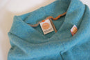 Outdoor pants for toddlers 86/92 made of upcycled wool in mint turquoise