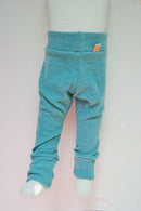 Outdoor pants for toddlers 86/92 made of upcycled wool in mint turquoise