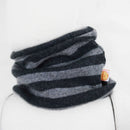 Loop für Kleinkinder und Kinder aus Upcycling Kaschmir in Grau Anthrazit gestreift - Jawoll Baby