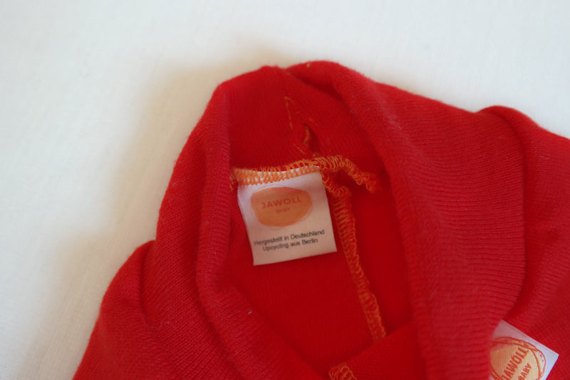 Leggings für Kleinkinder 86/92 aus 100% Upcycling Wolle in strahlend Rot - Jawoll Baby