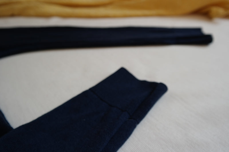 Leggings Kleinkinder 98/104 aus 100% Upcycling Wolle in Dunkelblau - Jawoll Baby