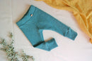 Outdoor pants for toddlers 86/92 made of upcycled wool in mint turquoise