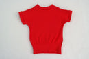 T-Shirt für Babys 86/92 aus leichter Upcycling Wolle in Rot - Jawoll Baby
