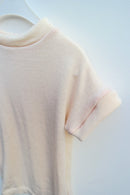 Unisex-Kleid Longshirt 86/92 aus 100% Upcycling Wolle in Cremeweiß - Jawoll Baby