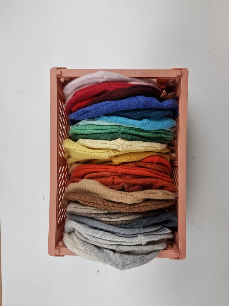 Warme Beanie Mütze für Babys & Kinder alle Farben aus Upcycling Kaschmir / Seide-Kaschmir / Wolle