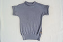 T-Shirt für Kinder 122/128 aus leichter Upcycling Wolle in Grau - Jawoll Baby