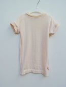 Unisex-Kleid Longshirt 86/92 aus 100% Upcycling Wolle in Cremeweiß - Jawoll Baby