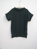 T-Shirt für Kleinkinder 110/116 aus leichter Upcycling Wolle in Dunkelgrün - Jawoll Baby