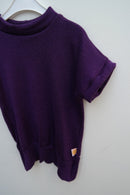 T-Shirt für Babys 86/92 aus leichter Upcycling Wolle in Lila - Jawoll Baby