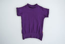 T-Shirt für Babys 86/92 aus leichter Upcycling Wolle in Lila - Jawoll Baby