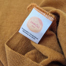 T-Shirt für Babys 86/92 aus leichter Upcycling Wolle in Ockergelb - Jawoll Baby