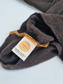 Unisex-Kleid Longshirt 110/116 aus 100% Upcycling Wolle in Braun - Jawoll Baby