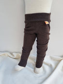 Leggings 86/92 aus 100% Upcycling Wolle in Braun - Jawoll Baby