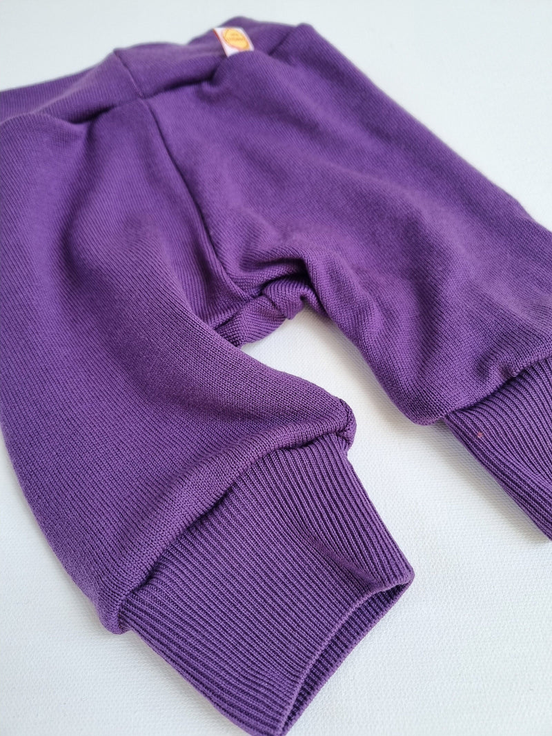 Summer trousers Knickerbockers 86/92 made of upcycled wool in purple