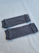 Beinstulpen für Babys 6-12M aus Upcycling Kaschmir in Grau