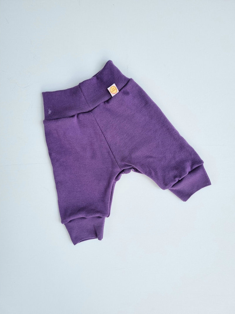 Summer trousers Knickerbockers 86/92 made of upcycled wool in purple