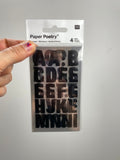 Paper Poetry • Office Sticker Buchstaben 4 Bogen