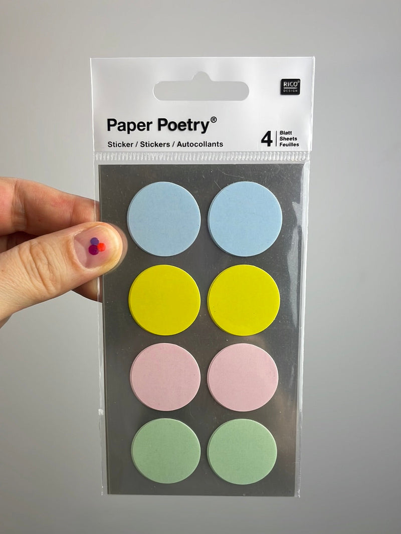 Paper Poetry • Sticker Punkte 25mm