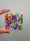 itoshii - Ponii Beads matt Regenbogen 9x6mm 400 Stück