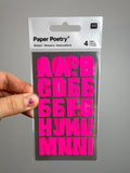 Paper Poetry • Office Sticker Buchstaben 4 Bogen