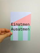 Einatmen Ausatmen • Postkarte