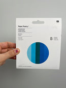 Paper Poetry • Seidenpapier blau sortiert 50x70cm 5 Bogen