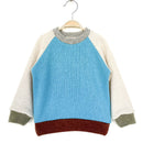 kronjuwel Kaschmirpullover 86/92 türkis hellbeige Upcycling