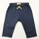 kronjuwel Babyhose 74 blau 100% Baumwolle Flanell Upcycling