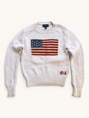 Pullover Strick mit USA-Flagge Gr.128 | Polo Ralph Lauren