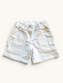 Weiße Denim-Shorts mit Paperbag-Bund Gr.116 | Stella McCartney