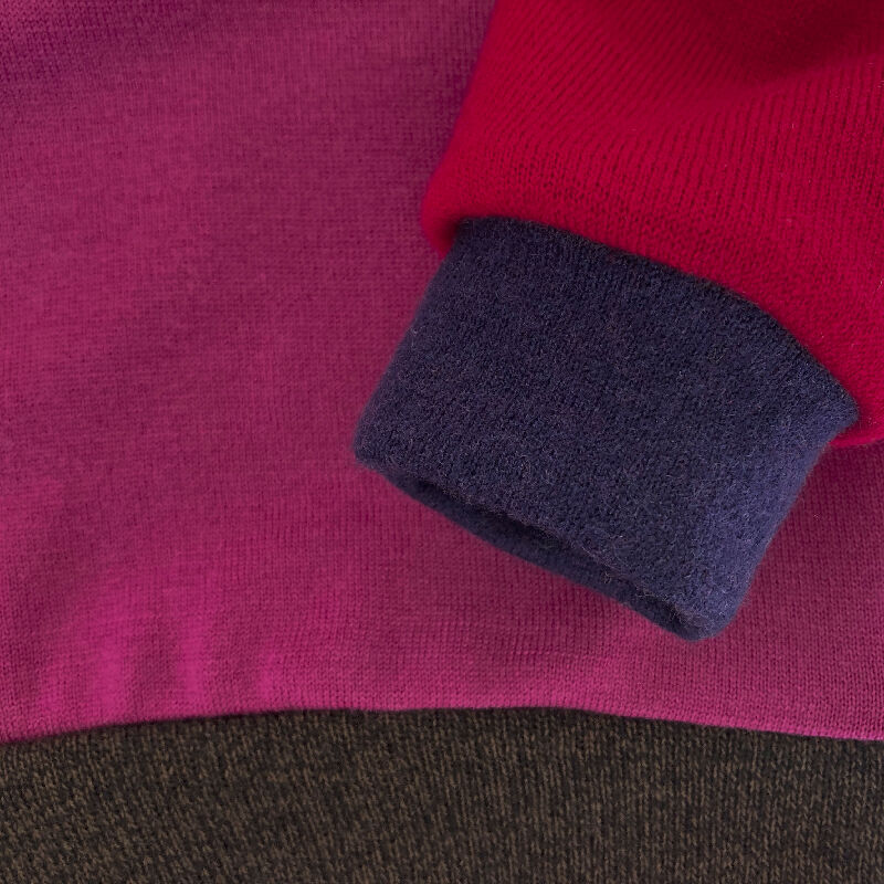 kronjuwel Wollpullover Größe 92 pink rot Upcycling