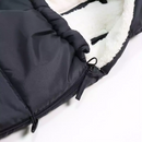 B-Ware Kaiser Hoody 2.0 Fußsack Babyschalenfußsack Schwarz Baby Kapuze Sherpa Fleece