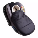 B-Ware Kaiser Hoody 2.0 Fußsack Babyschalenfußsack Schwarz Baby Kapuze Sherpa Fleece