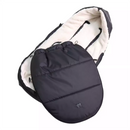 B-Ware Kaiser Hoody 2.0 Fußsack Babyschalenfußsack Schwarz Baby Kapuze Sherpa Fleece