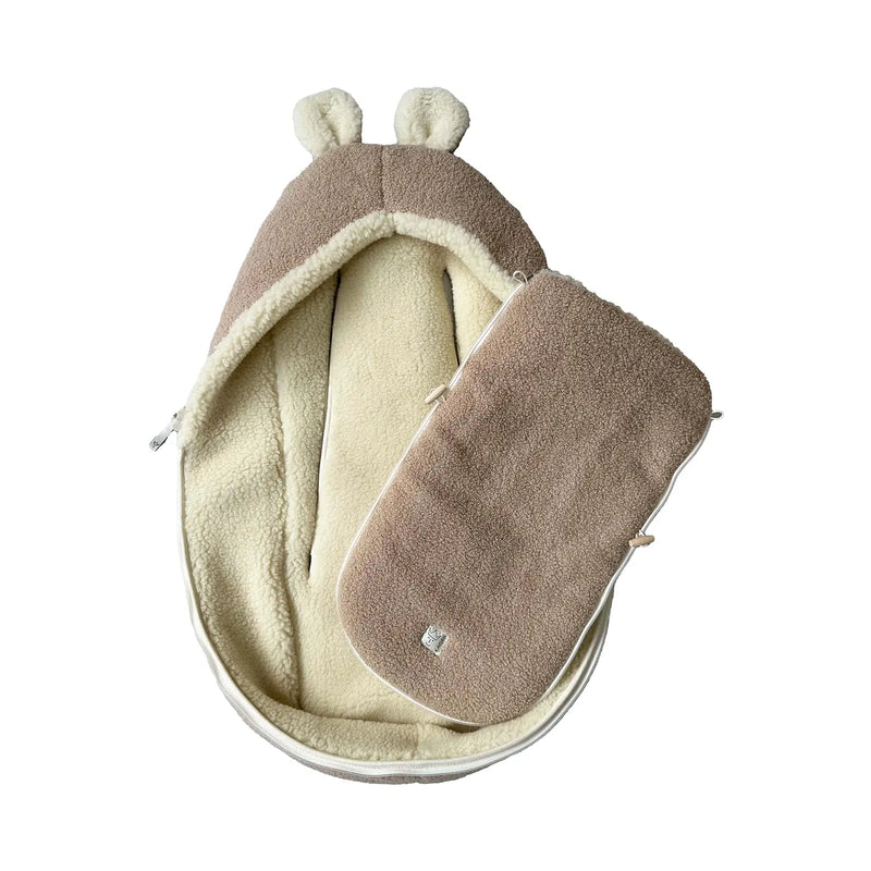 B-Ware Kaiser Hukky Babyschalen Fußsack Babyschale Warm Sand 24 Sand Babyschale Warm