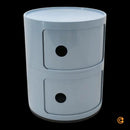 B-Ware Kartell Componibili Container Schrank Kommode Sky Blau Beistellschrank 32 Cm