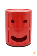 B-Ware Kartell Componibili Container Smile 4926 Schrank Nachttisch Rot Siehe Text/Foto