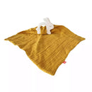 B-Ware Kikadu Beißring Tuch Hase Zahnungshilfe Baby Senf Naturkautschuk Baumwolle