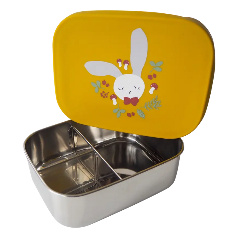 B-Ware Kikadu Brotdose Lunchbox Hase Gelb Kinderbox Brotbox