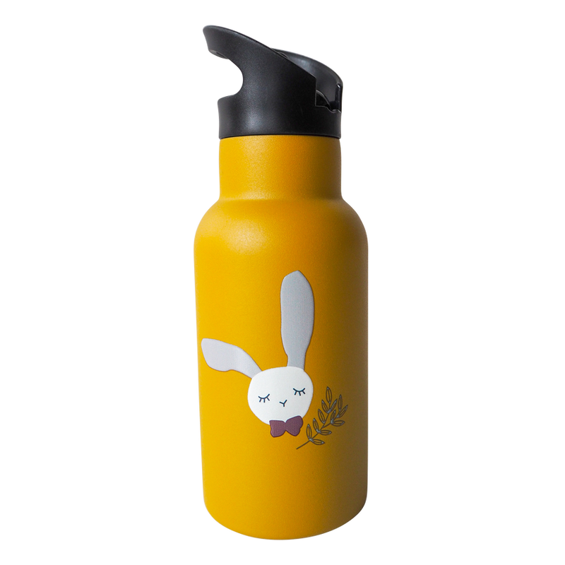Kikadu Trinkflasche Flasche Hase Getränkebehälter Gelb Kinder Trinkbehälter B-Ware