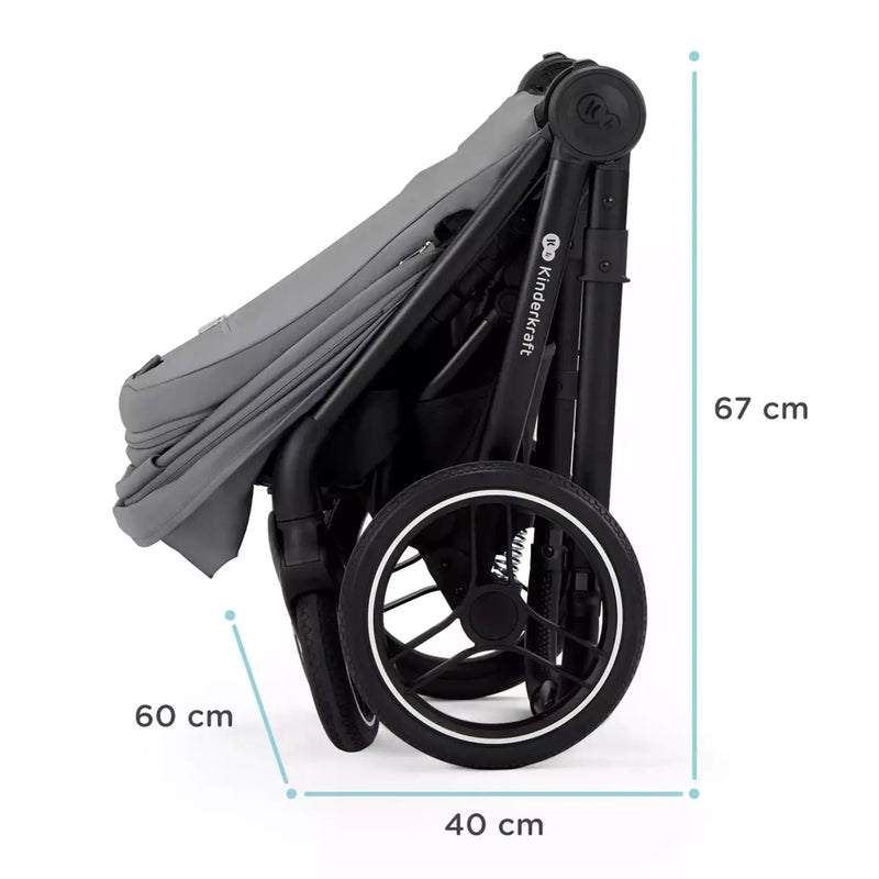 B-Ware Kinderkraft Kinderwagen Buggy Kombikinderwagen Nea 2in1 Platinum Grey Testsieger