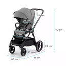B-Ware Kinderkraft Kinderwagen Buggy Kombikinderwagen Nea 2in1 Platinum Grey Testsieger