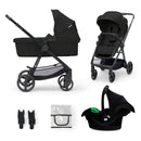 B-Ware Kinderkraft Newly Kinderwagen Buggy 3in1 Kindersitz I Size Fußsack Schwarz Set
