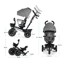 B-Ware Kinderkraft Spinstep Dreirad Kinderrad Tretrad Pedalrad Schubstange Verdeck987